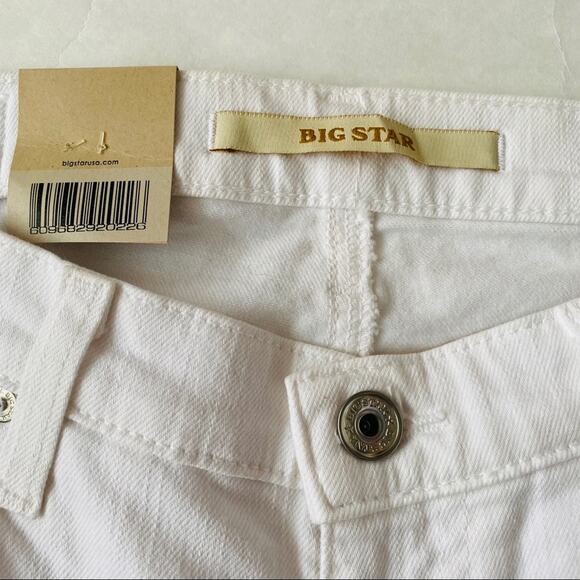 Big Star | Alex Short Mid Rise White Jean Shorts NWT - Picture 7 of 8